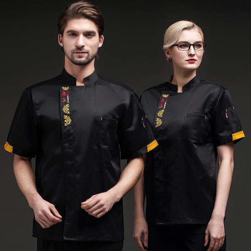 コック ユニフォーム 厨房制服 洋食屋 コーヒーショップ シェフ オーバー オール メンズ 半袖 薄手 夏 ..