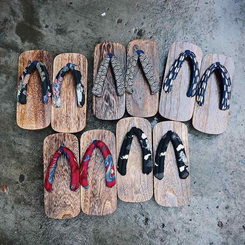 木サンダル 下駄 メンズ スリッパ 和風 サンダル 中華風 夏 紳士靴 厚 ビーチ サンダル 二本歯 靴