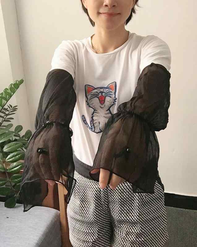 レディース ファッション アクセサリー オールシーズン 日焼け防止 アーム カバー ひんやり 涼しい 快適 薄手