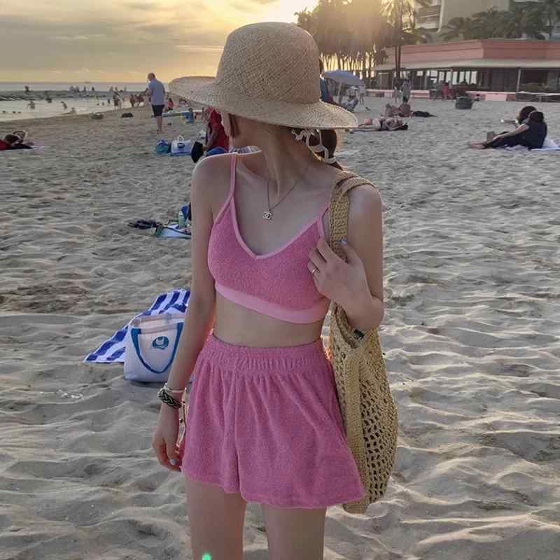 水着 レディース ファッション 夏 プール レジャー 海水浴 ショートパンツ ブリーフ Vネック シンプル 魅惑K 海