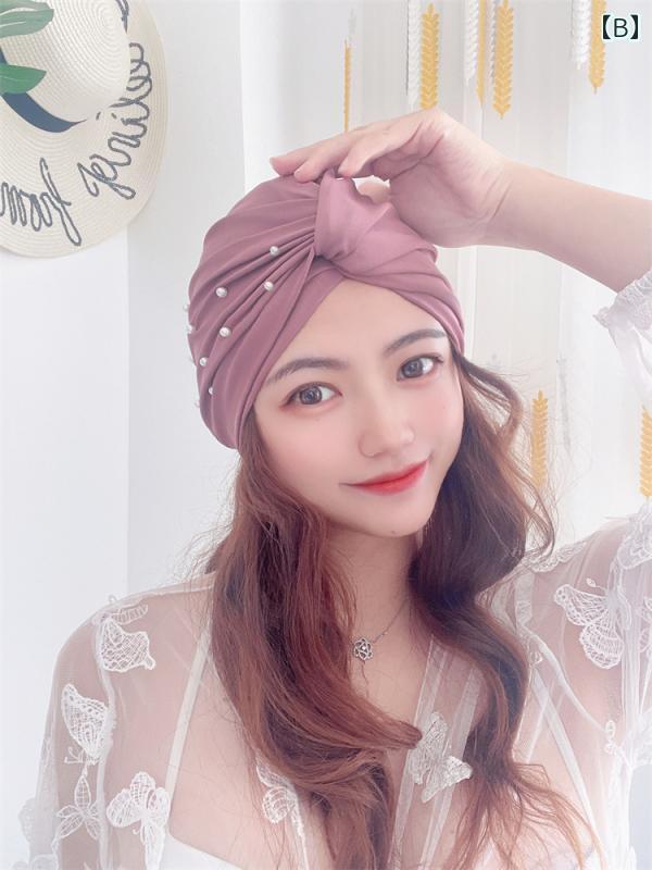 スイムキャップ レディース ファッション 夏 夏 韓国 水泳 帽子 スイミング キャップ おしゃれ クラウン リボン エレガント