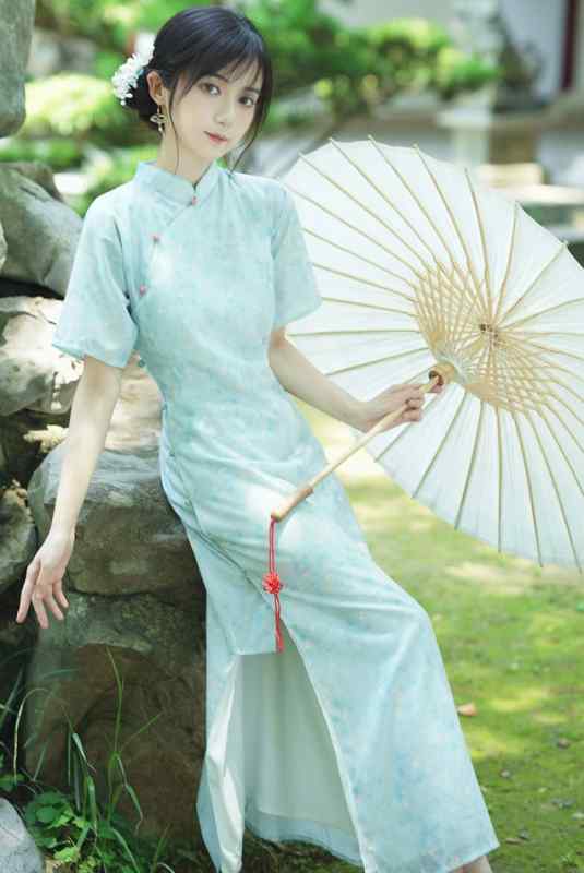 China Dress - レディース 婦人服 ワンピース ドレス レトロ シフォン チャイナドレス風 中国 夏