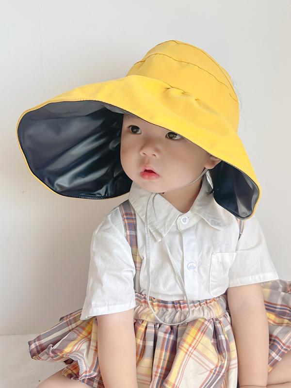 サンバイザー ベビー 帽子 夏 薄手 つば広 サンシェード 日焼け防止 子供 空 トップ 夏 旅行 日よけ 帽..