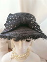 帽子 おしゃれ レディース ヘアアクセサリー 麦わら帽子 夏 日よけ 日焼け防止 帽子 和風 花柄 旅行 草帽 ハット レディース