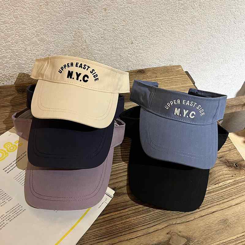 サンバイザー 文字 刺繍 空トップ レディース 夏 韓国 アウトドア スポーツ 日焼け防止 メンズ サンシェード ポニーテール 野球帽 メンズ レディース兼