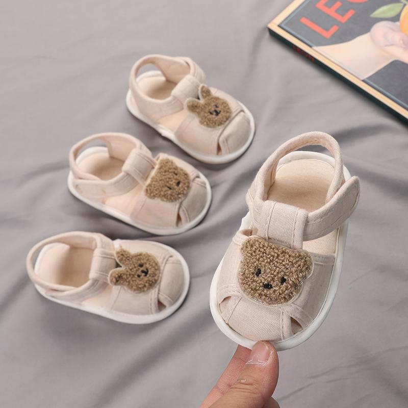 ベビー シューズ 靴 メンズ レディース兼 ソフト ソール サンダル 夏 キュート クマ ウサギ かわいい 幼児