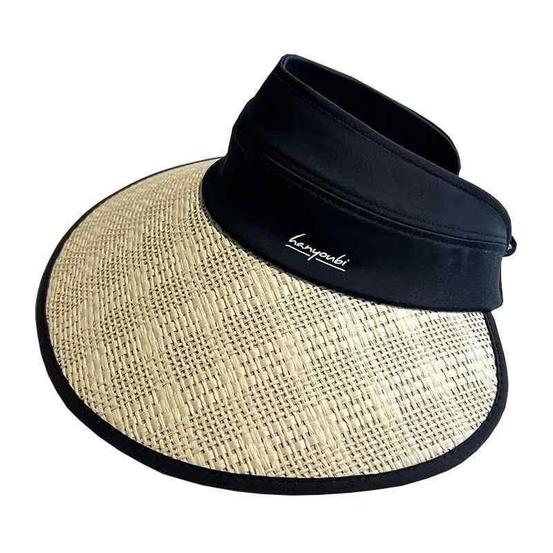 帽子 麦わら ハット ユニセックス メンズ レディース おしゃれ つば広 サンハット UV 屋外 ポリエステル シンプル