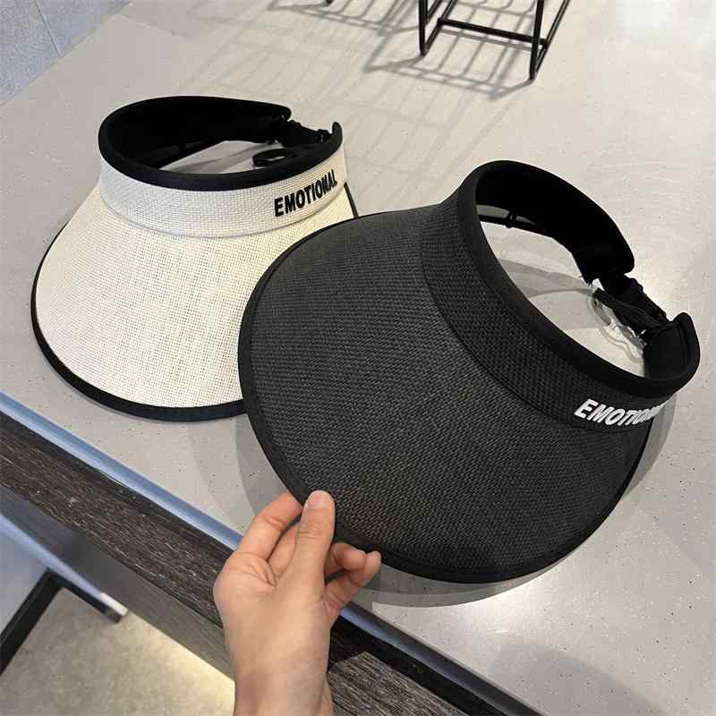 レディース 帽子 韓国 つば広 アンチ 抗UV サンシェード ハット レディース 夏 屋外 旅行 ビーチ サイクリング わら編み