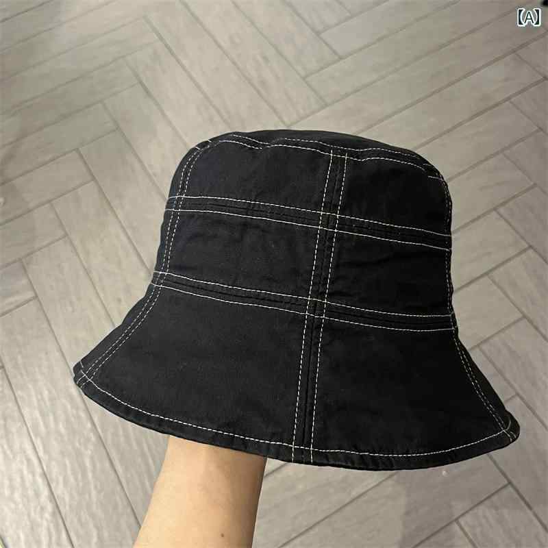 韓国 フィッシャーマン ハット メンズ レディース カジュアル 無地 バケット 春夏 屋外 日焼け防止