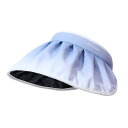 帽子 サンハット ハット レディース おしゃれ かわいい 上品 エレガント つば広 夏 レディース 日焼け防止 UV グラデーション シェルハット