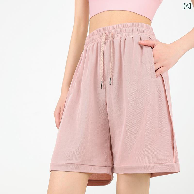スポーツ ショーツ レディースゆったり 大きめサイズ カジュアル パンツ ランニング フィットネス ヨガ 夏