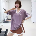 スポーツ カジュアル Tシャツ レディース 半袖 速乾 トップス 大きいサイズ フィットネス 夏 半袖 ヨガ