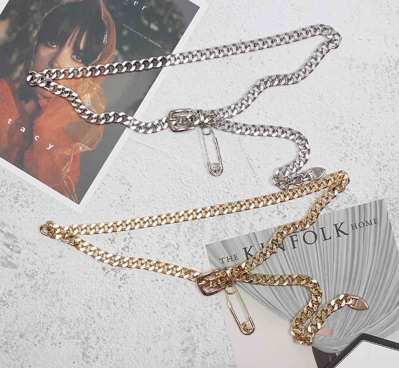 レディース ジーンズ チェーン アクセサリー メタル ウエスト スカート 夏 装飾 ファッション ベルト ..