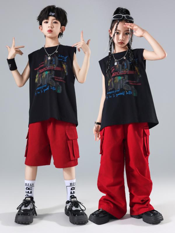 キッズ ヒップホップ ストリート カジュアル ダンス イベント ステージ パフォーマンス 衣装 男の子 女..