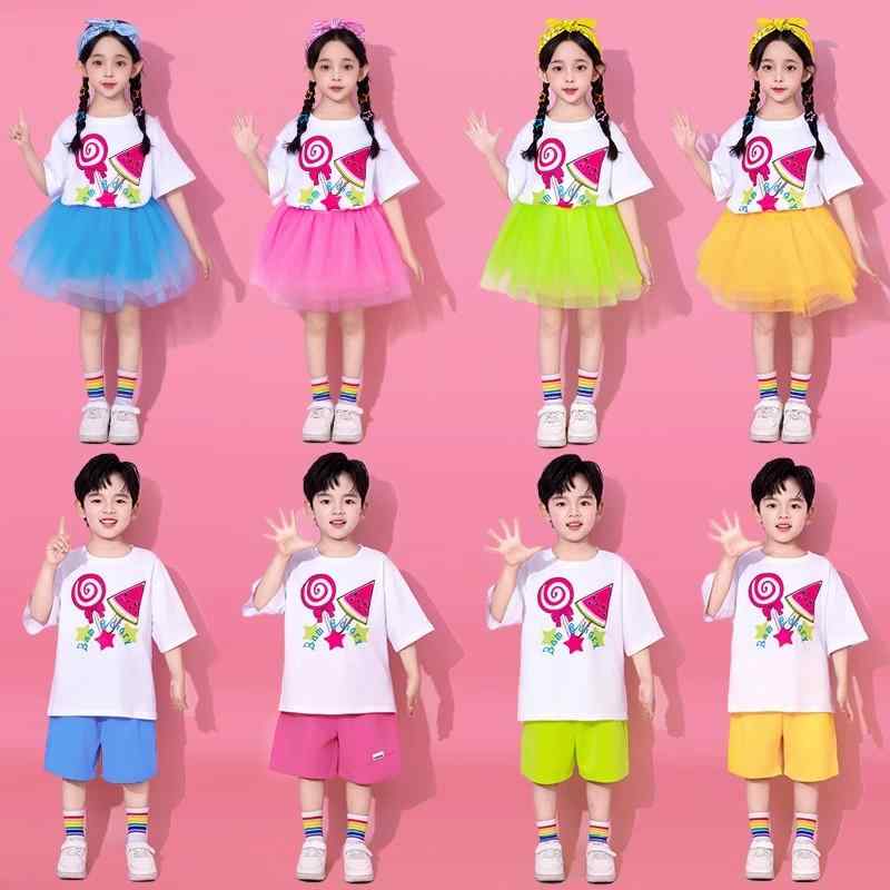 子供 パフォーマンス 衣装 幼稚園 チアリーダー スカート 小学生 卒業 写真 クラス 制服 スーツ ダンスウェア コスチューム かわいい フリル 発表会