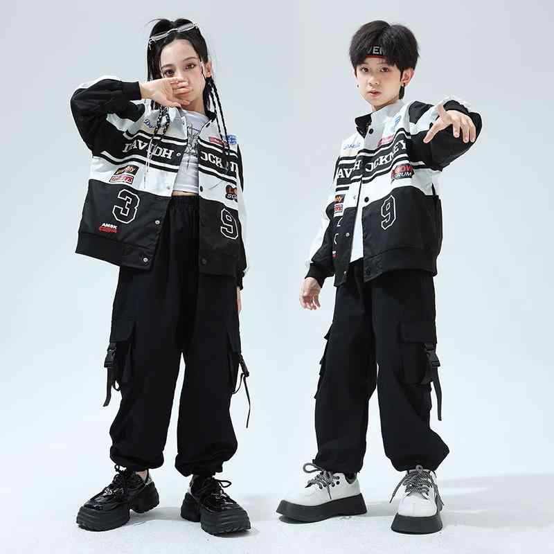春 子供 ストリート ダンス 服 子供服 男の子 バイク ヒップホップ カジュアル セット キッズ パンツ