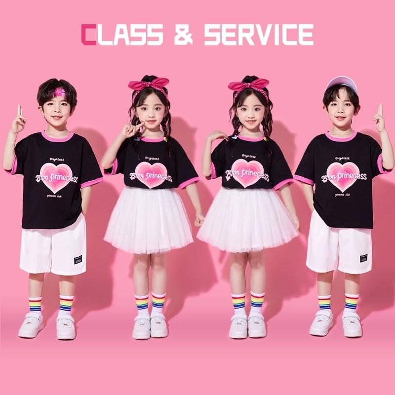 子供 チアリーディング 衣装 小学生 ダンス スカート 幼稚園 パフォーマンス イベント ステージ セット