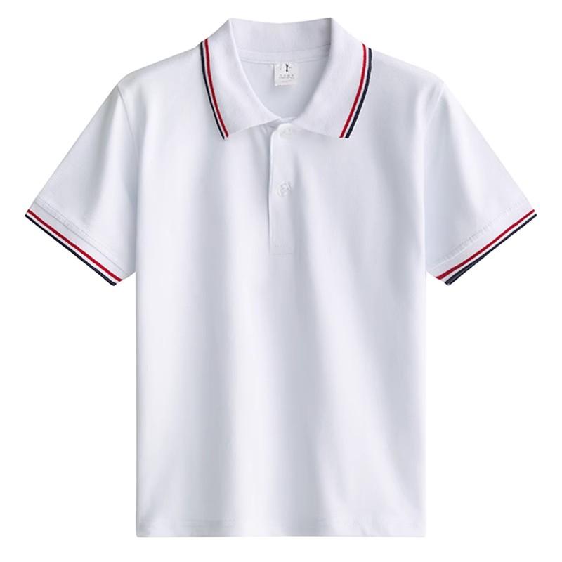 キッズ 小学生 中学生 男の子 女の子 白 学生服 半袖 Tシャツ 子供 ポロシャツ コットン 快適 おしゃれ 快適