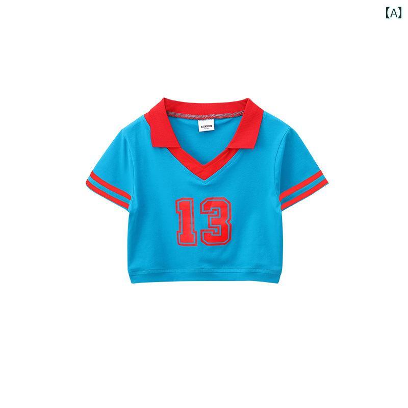 少女 ジャズ ダンス 服 ストリート パフォーマンス トップス セット 子供 ヒップホ...