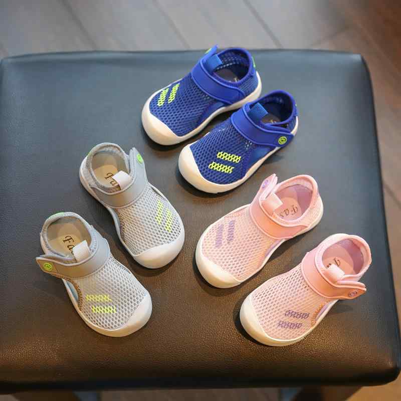サンダル ベビー 男の子 女の子 夏 柔軟性 滑りにくい 歩行練習 幼児 ソフトソール アンチキック 軽量 スーパーファイバーレザー メッシュ