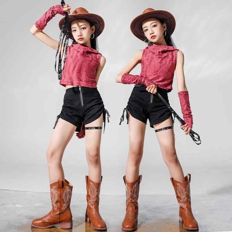 女の子 ジュニア 子供 ストリート ファッション ダンス パフォーマンス 衣装 おしゃれ かわいい クール モード ユニーク 個性 フード