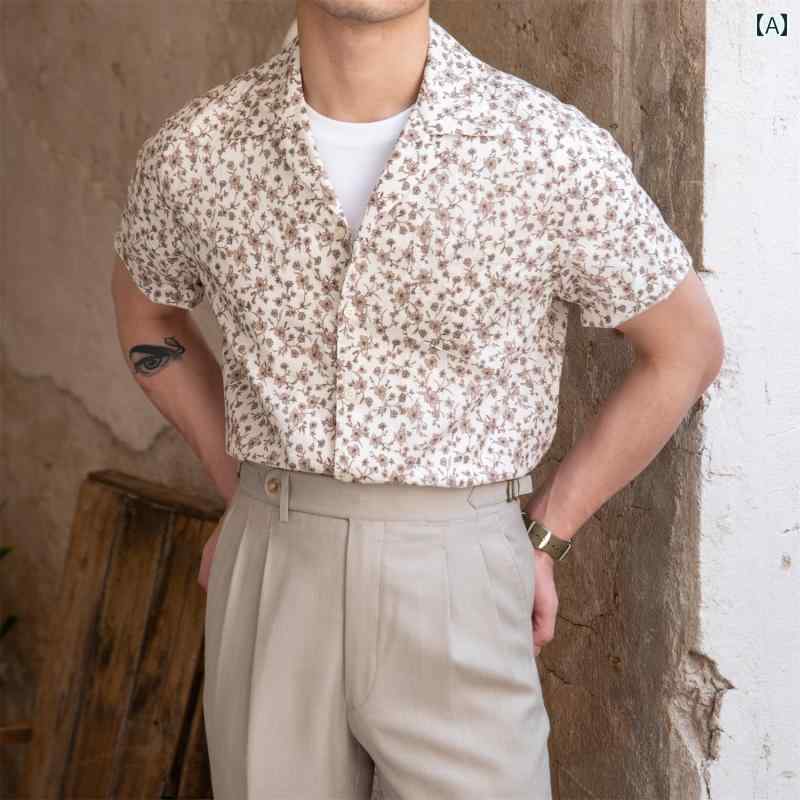 Casual Shirts - カジュアルシャツ シャツ シンプル おしゃれ スタイリッシュ 紳士 大人 メンズ ファッション 大きめサイズ 夏