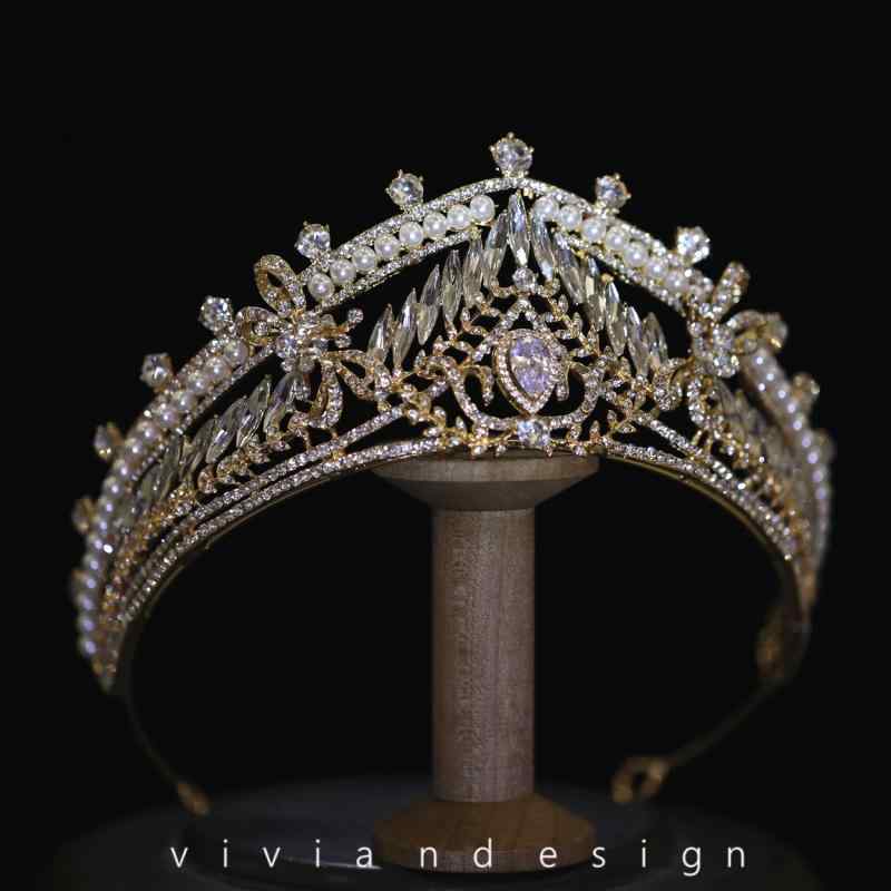 ティアラ ヘッドドレス 大人式 レディース キラキラ シンプル ラインストーン ストーン 王冠 結婚式 誕..