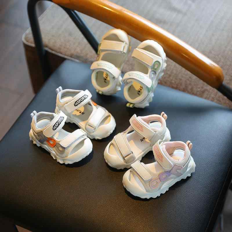 サンダル 男の子 女の子 夏 通気性 マーク 歩行サポート 幼児靴 サンダル ソフトソール 屋内外使 軽量 スーパーファイバーレザー 柔軟性