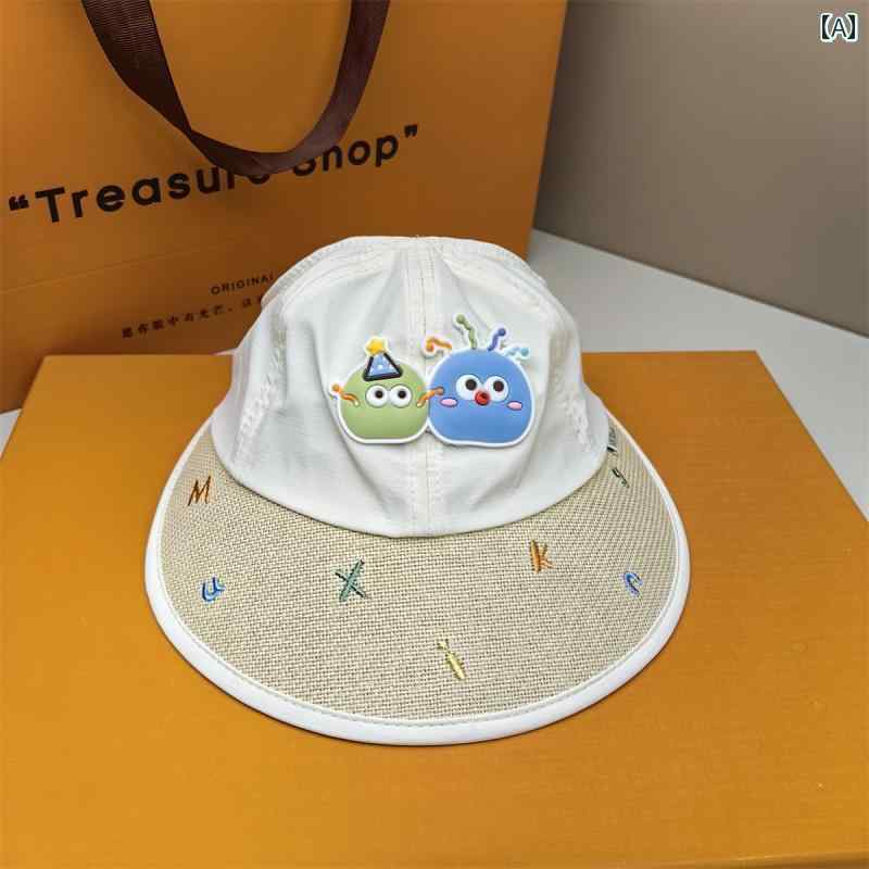 子供 夏 ベビー 帽子 日焼け防止 かわいい サンシェード 通気性 男の子 女の子 6ヶ月 1歳 3歳 つば広 サンハット ユニセックス 調節可能