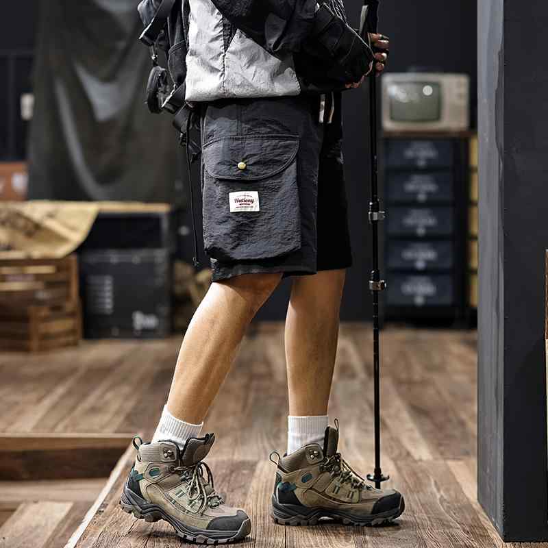 ハーフパンツ メンズ アメリカン ひんやり 涼しい 快適 クール カーゴ ワーク 夏 アウトドア 軽量 通気性 速乾 カジュアル ショート パンツ 丈 パンツ かっこいい ゆったりタイプ