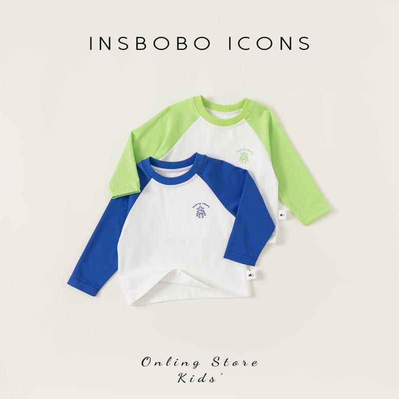 キッズファッション トップス シャツ ラグランススリーブ 長袖 かわいい カジュアル 普段着 幼児 子供服 春秋