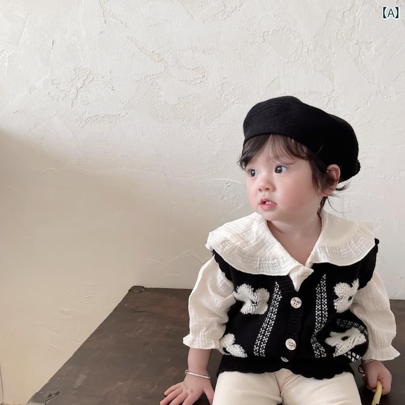 ベスト シャツ トップス レギンス タイツ 春秋 女の子 赤ちゃん品 キッズ 子供 フ...
