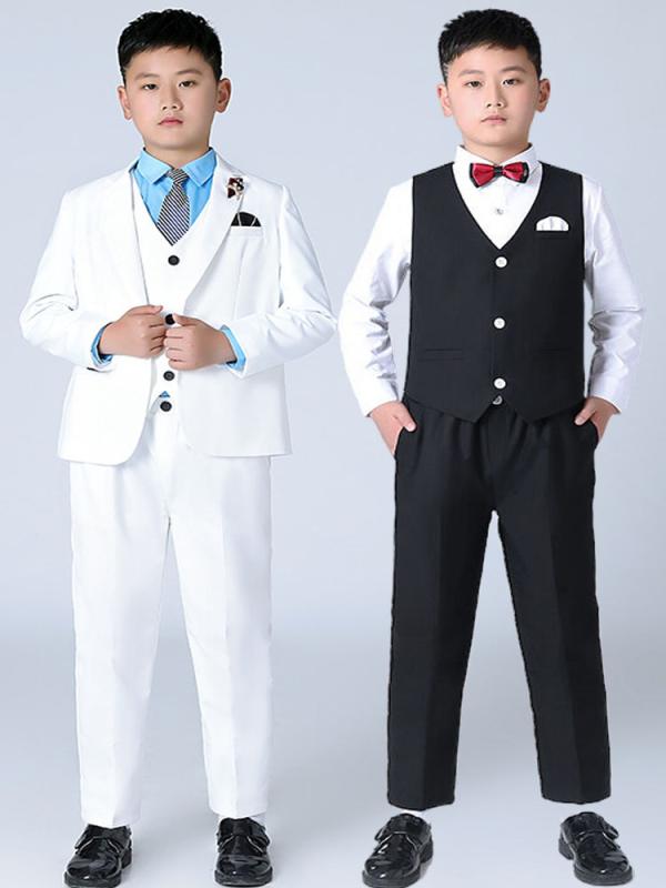 スーツ キッズ 子供 おしゃれ ファッション ボーイズ 春秋 フラワーガール セット ホスト パフォーマンス ドレス 衣装 韓国 男の子