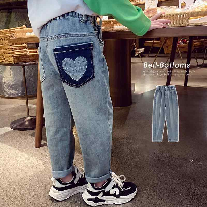 デニム パンツ ズボン シンプル カジュアル かわいい キッズ 幼児 子供 キッズファッション 子供服 女の子 韓国 春