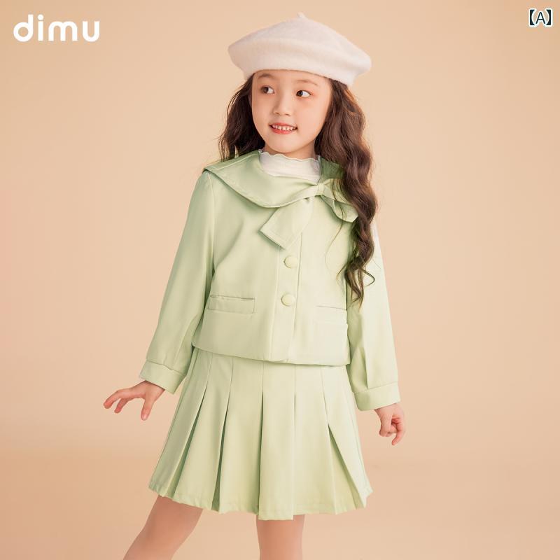 子供服 女の子 ブラウス スカート セットアップ 春秋 ラブリー キュート かわいい 通学 アウトドア 夏スーツ キッズ