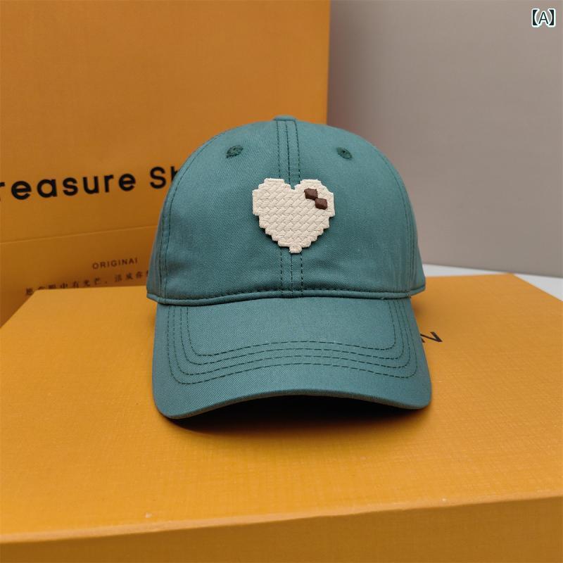 キッズ ベースボール キャップ 日除け 子供 帽子 春秋 夏 薄手 キャップ 小学生 日焼け防止 ハート 親..