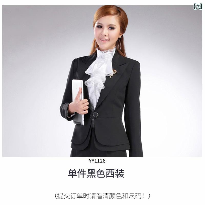 春秋 レディース スーツ ジャケット パンツ スカート おしゃれ きれいめ 上品 豪華感 細見え アップ 通勤 仕事 就活 オフィス 二次会 フォーマル 面談 参観日 韓国