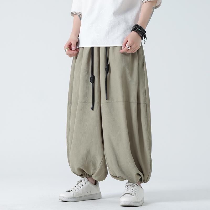 Other - ゆったり パンツ メンズ ファッション パンツ ズボン レギンス ロング チャイナ風 ランタン 唐装 メンズ 漢服 カジュアル 春夏