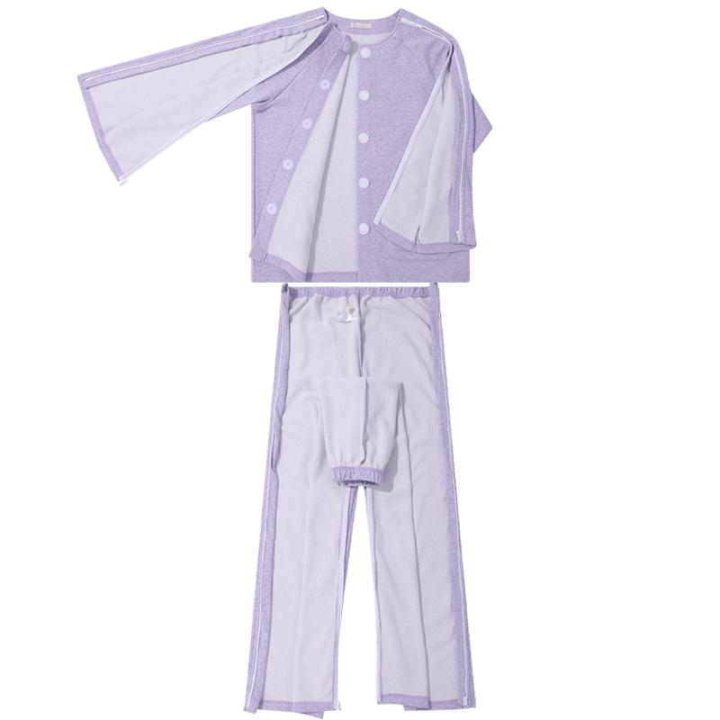 介護 パジャマ 春秋 病院 麻痺 レディース 寝たきり パジャマ ルームウェア ナイトウェア 看護 介護 シ..