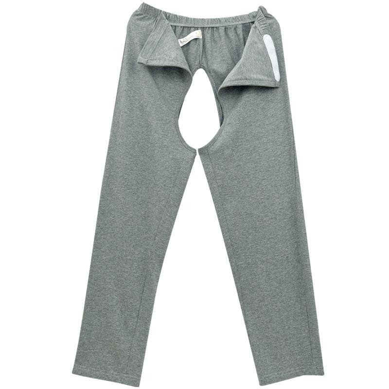 介護 パジャマ ズボンみ リハビリ パンツ 寝たきり 麻痺 大人 春夏 ボトムス クロッチレス 着脱簡単 看護 介護 シニア