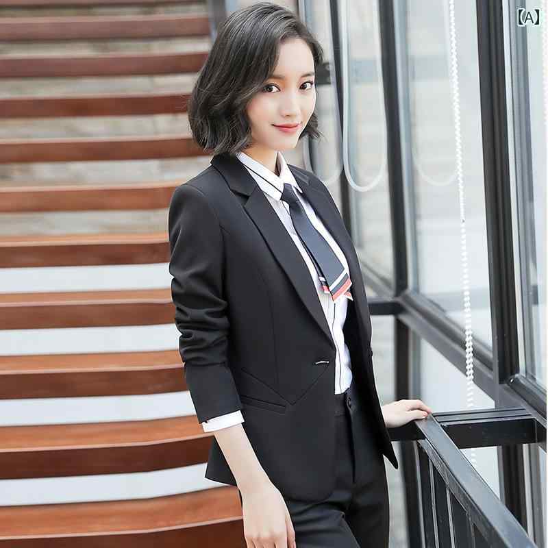 レディース スーツ スタイリッシュ レディース 婦人服 スーツ ビジネス カジュアルスーツ ジャケット シャツ パンツ スカート 制服 春秋 英国風