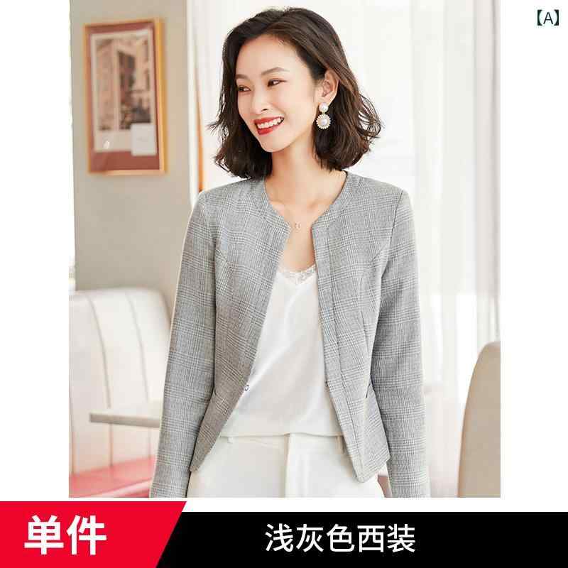 レディース ジャケット カジュアル シンプル オフィス ビジネス ブリティッシュ レディース ファッション 大人 きれいめ オフィス スタイリッシュ 韓国 春秋