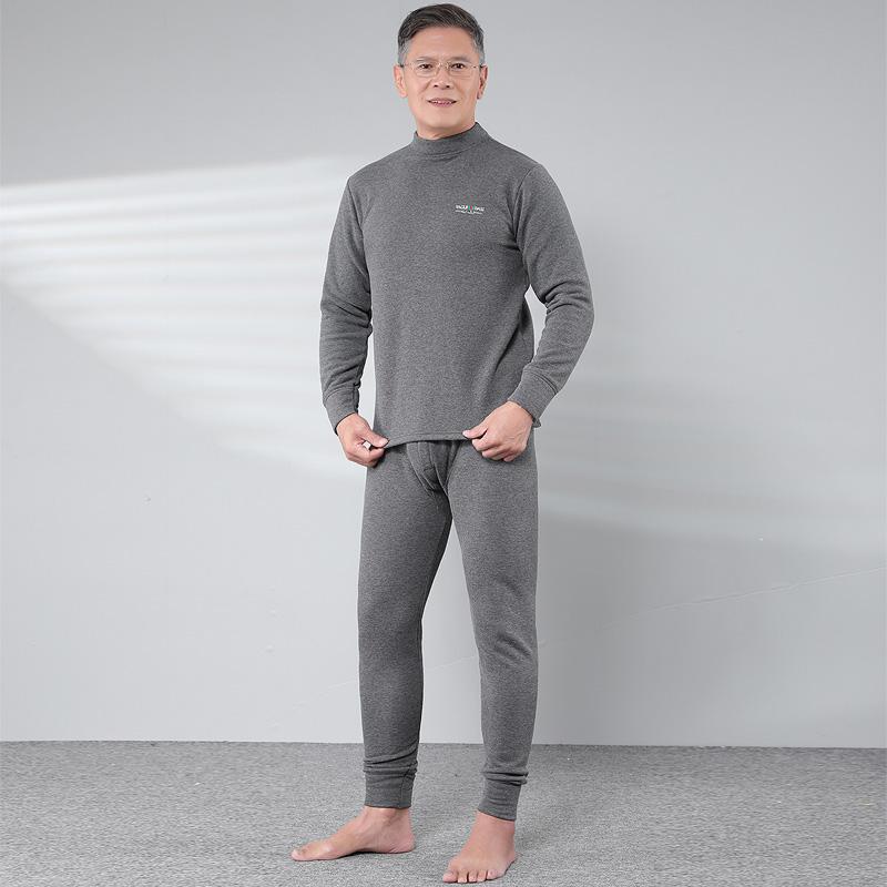 パジャマ メンズ 下着 セット 厚手 秋冬 ズボン インナー 長袖 ルームウェア スウェット シンプル 保温..