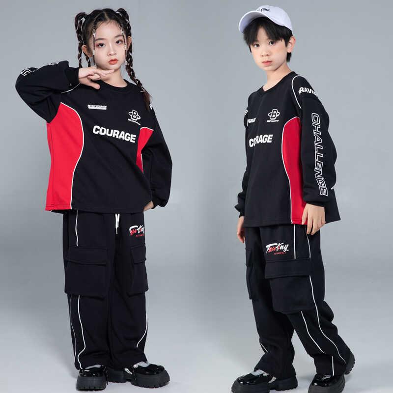 子供服 女の子 男の子 スウェットスーツ スウェットパンツ コスチューム バンド ダンス ヒップホップ ..