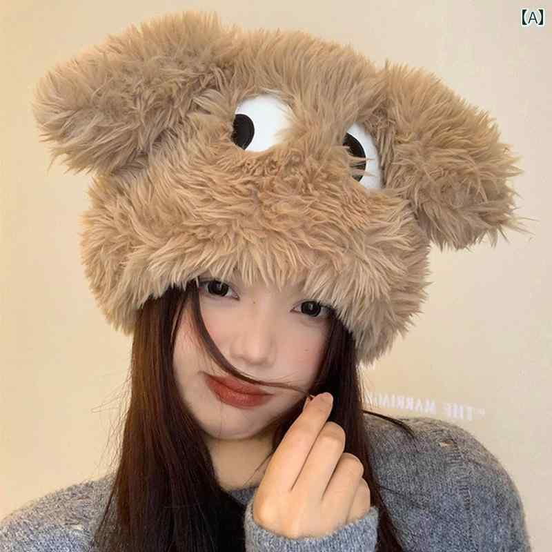 帽子 秋冬 レディース 子犬 かわいい 厚手 暖かい 耳保護 ティーンエイジャー ファッション カジュアル..