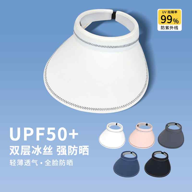 サンバイザー アウトドア 日よけ ファッション ハット 帽子 キャップ ひさし帽 二重層 小物 日焼け防止..