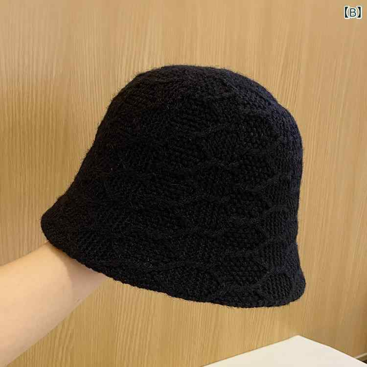 帽子 レディース 秋冬 ファッション ニット バケット ハット レディース アウトド...