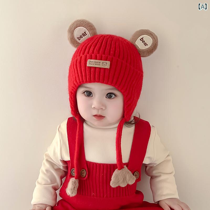 ベビー 帽子 ベビー 秋冬 男の子 女の子 かわいい かわいい 男の子 暖かい 子供 冬 女の子 耳保護 帽子