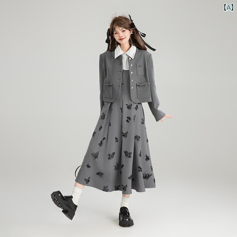 レディース 女の子 グレー ブレザー