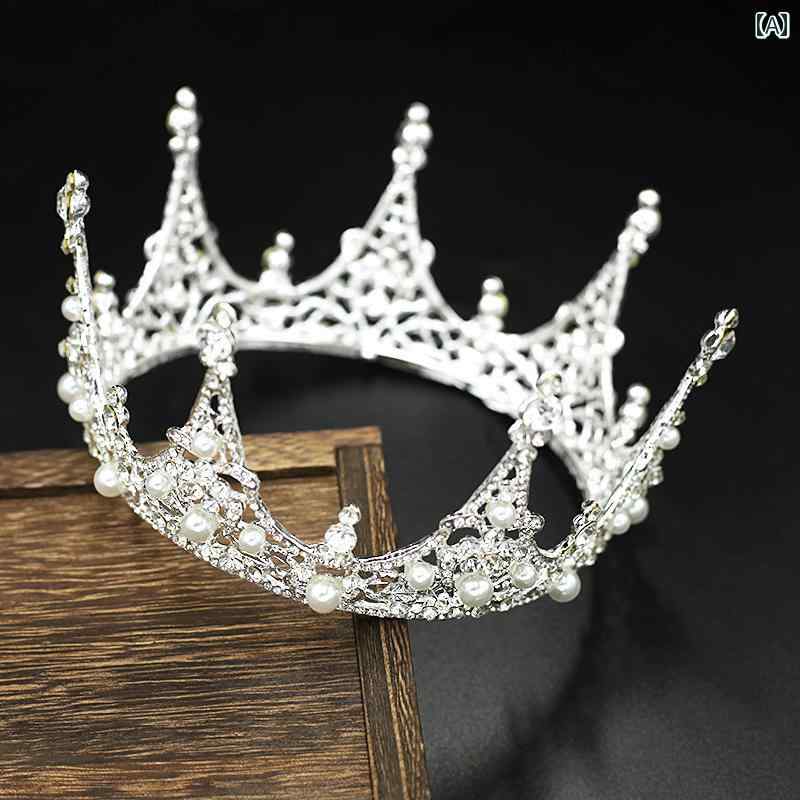 クラウン ラウンド 結婚式 ウェディング 写真撮影 誕生日 デコレーション プリンセス レディース 華やか エレガント 韓国